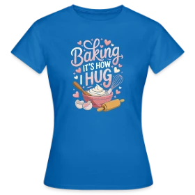 Maquette de T-shirt Femme « T-shirt Passion Pâtisserie : Mon Cœur Fond pour les Douceurs » à imprimer et personnaliser