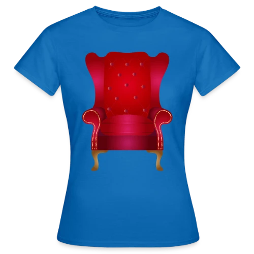 Fauteuil Vintage Rouge: Élégance Chaleureuse - T-shirt Femme