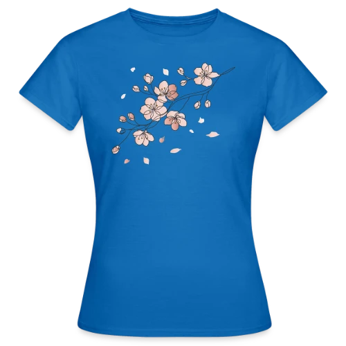Line Art Fleurs de Cerisier - T-shirt Femme