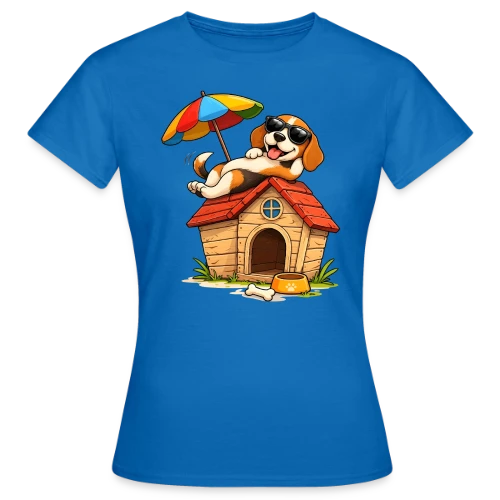 Chien Beagle en Vacances à la Maison - T-shirt Femme