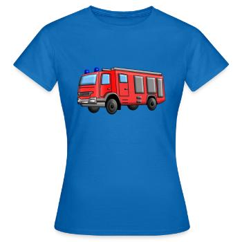 Camion de pompiers Camion de pompiers - T-shirt Femme - bleu royal - Devant - AI Model Female 172 dark (172cm)
