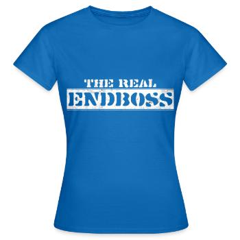 The Real Endboss, Gamer Sport Gaming, ESports, - Frauen T-Shirt - Royalblau - Vorne - AI Model Female 172 dark (172cm)