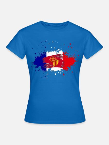 Splash Tricolore Languedoc Roussillon - Frauen T-Shirt - Royalblau