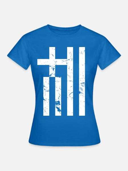 Griechenland Flagge - Frauen T-Shirt - Royalblau