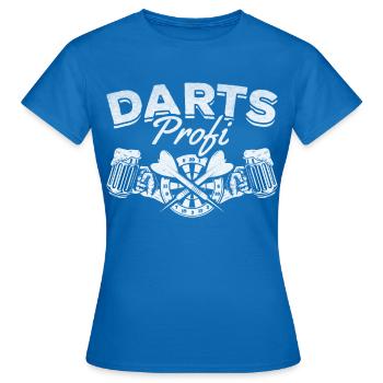 Darts Profi Dartspieler Dartspiel Darts Profi - Frauen T-Shirt - Royalblau - Vorne - AI Model Female 172 dark (172cm)