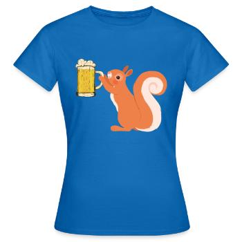 Écureuil, drôle d’écureuil, écureuil - T-shirt Femme - bleu royal - Devant - AI Model Female 172 dark (172cm)
