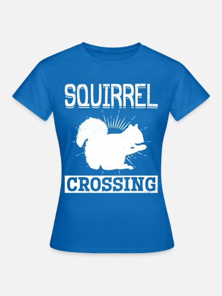 Eichhörnchen mit Eichhörnchen, lustiges - Frauen T-Shirt - Royalblau
