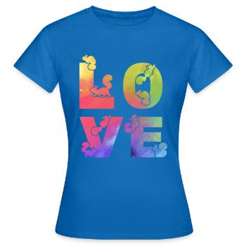 Écureuil Amour Écureuils Mignon Écureuil - T-shirt Femme - bleu royal - Devant - AI Model Female 172 dark (172cm)