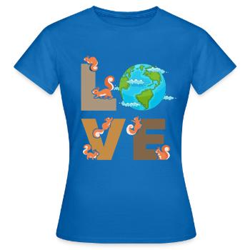 Squirrel Love Squirrel Sweet Squirrel - Women's T-Shirt - royal blue - Front - AI Model Female 172 dark (172cm)