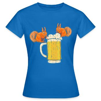 Écureuil, drôle d’écureuil, écureuil - T-shirt Femme - bleu royal - Devant - AI Model Female 172 dark (172cm)