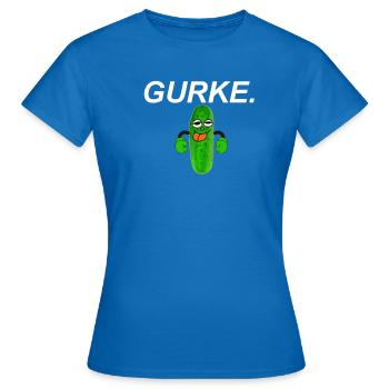 Concombre drôle Concombre - T-shirt Femme - bleu royal - Devant - AI Model Female 172 dark (172cm)