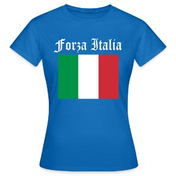 Italie Fans - T-shirt Femme - bleu royal - Devant - AI Model Female 172 dark (172cm)