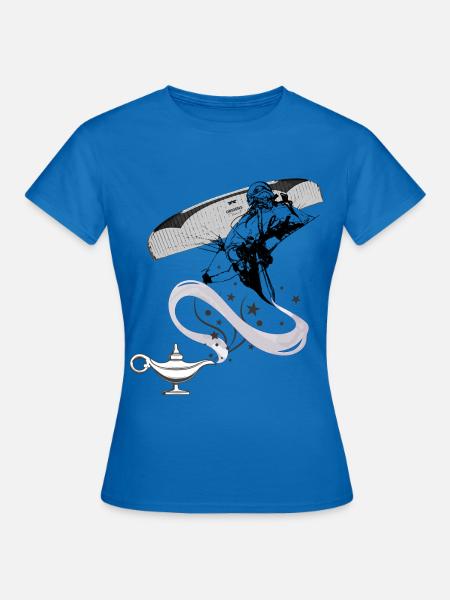 Magic Lampe Gleitschirmflug - Frauen T-Shirt - Royalblau