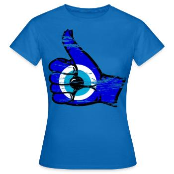 Nazar alles klar Symbol used - Frauen T-Shirt - Royalblau - Vorne - AI Model Female 172 dark (172cm)