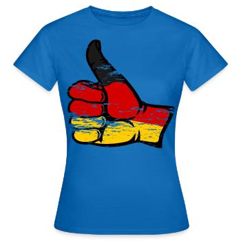 Allemagne Drapeau Tout Effacer l’icône utilisée - T-shirt Femme - bleu royal - Devant - AI Model Female 172 dark (172cm)