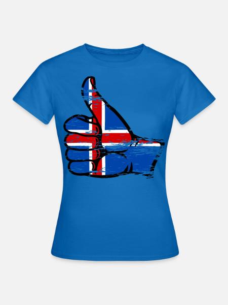 Island Flagge alles klar Symbol used - Frauen T-Shirt - Royalblau