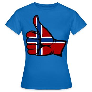 Drapeau de la Norvège Tout effacer l’icône - T-shirt Femme - bleu royal - Devant - AI Model Female 172 dark (172cm)