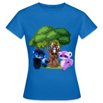 Cuddles of Cuteness - Women's T-Shirt - royal blue - Front - AI Model Female 172 dark (172cm)