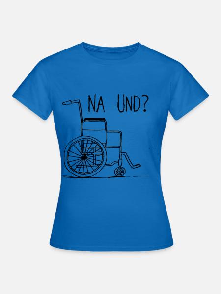 Rollstuhl - Frauen T-Shirt - Royalblau