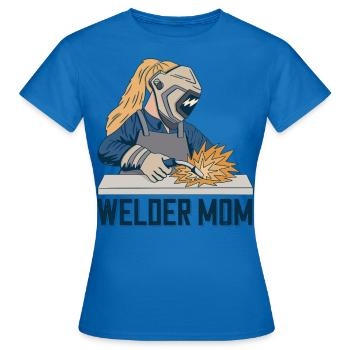 Welder Mama for welders and - Women's T-Shirt - royal blue - Front - AI Model Female 172 dark (172cm)