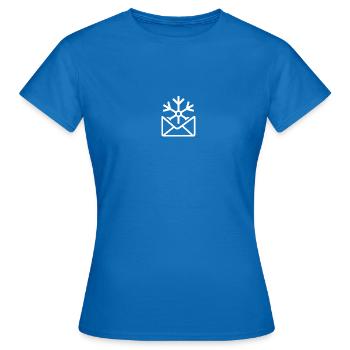 snow post - Frauen T-Shirt - Royalblau - Vorne - AI Model Female 172 dark (172cm)