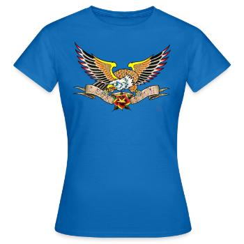 Lèche moi - T-shirt Femme - bleu royal - Devant - AI Model Female 172 dark (172cm)