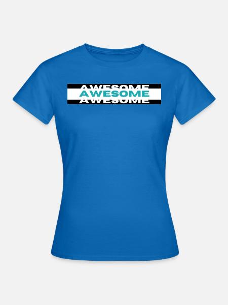 Awesome² - Frauen T-Shirt - Royalblau