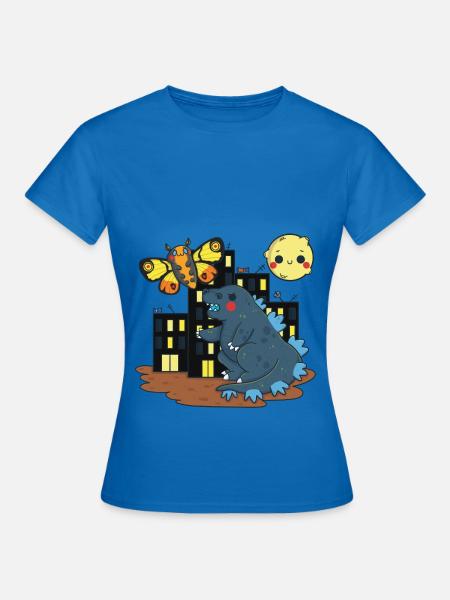 Der Kampf der Monster - Frauen T-Shirt - Royalblau