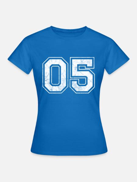 Anzahl 05 - Frauen T-Shirt - Royalblau
