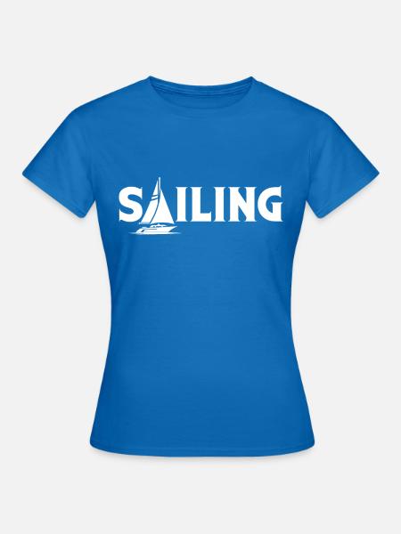 Sailing Boat Sail Ship Segelschiff Schiffe Boot - Frauen T-Shirt - Royalblau