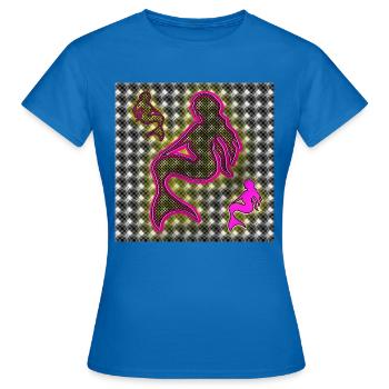 Sirènes - Club WoW - T-shirt Femme - bleu royal - Devant - AI Model Female 172 dark (172cm)