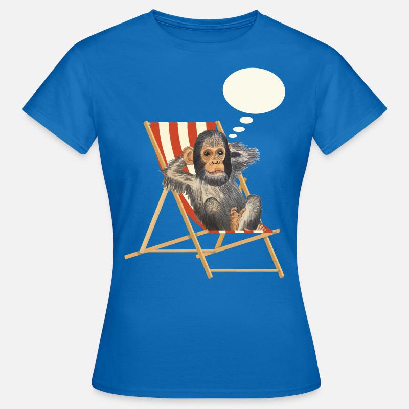 Monkey Dream Holiday Sdraio - Maglietta da donna - blu royal