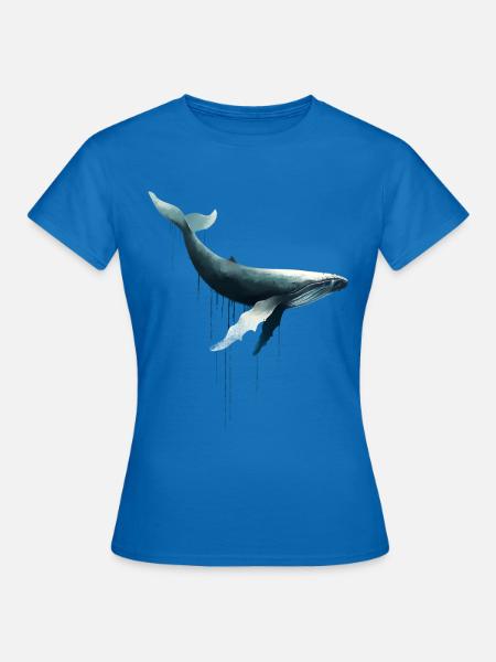 Buckelwal - Frauen T-Shirt - Royalblau