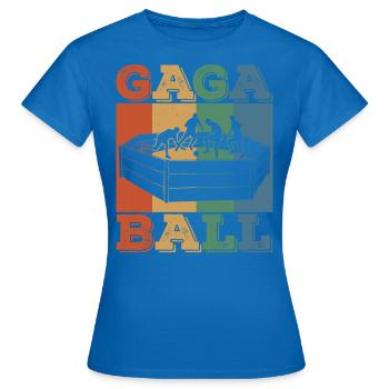 Gaga Ball Dodgeball Joueur de Gagaball Gaga Ball - T-shirt Femme - bleu royal - Devant - AI Model Female 172 dark (172cm)