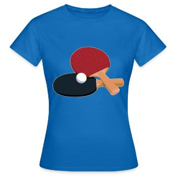 Table tennis bats Handle types Table Table tennis - Women's T-Shirt - royal blue - Front - AI Model Female 172 dark (172cm)