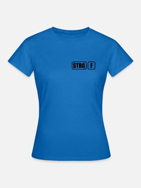 [STRG] [F] [black] - Frauen T-Shirt - Royalblau