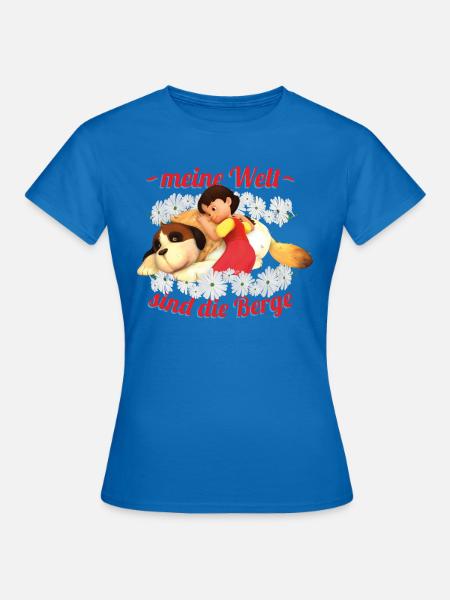 Heidi Meine Welt Sind Die Berge - Frauen T-Shirt - Royalblau