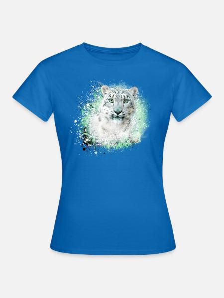 schneeleopard,katze,leopard,graffiti,wildkatze - Frauen T-Shirt - Royalblau