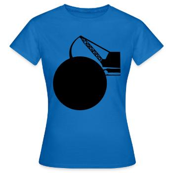 chantier - T-shirt Femme - bleu royal - Devant - AI Model Female 172 dark (172cm)