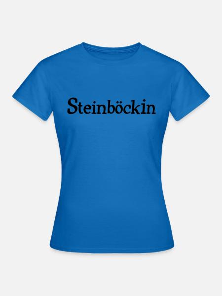 Sternzeichen Steinbock Steinböckin - Frauen T-Shirt - Royalblau