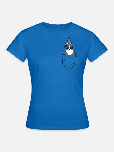 Hütehund aus der Tasche - Frauen T-Shirt - Royalblau