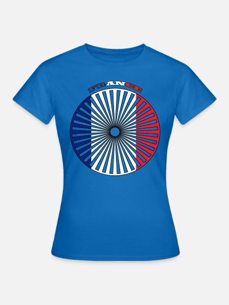 Graphischer Kreis Länder Frankreich - Frauen T-Shirt - Royalblau