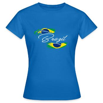 brésil drapeau - T-shirt Femme - bleu royal - Devant - AI Model Female 172 dark (172cm)