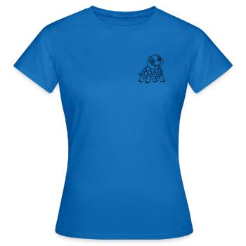 Schildkröte einfarbig - Frauen T-Shirt - Royalblau - Vorne - AI Model Female 172 dark (172cm)
