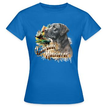 Labrador Retriever - Women's T-Shirt - royal blue - Front - AI Model Female 172 dark (172cm)