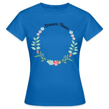Dream Team - Women's T-Shirt - royal blue - Front - AI Model Female 172 dark (172cm)