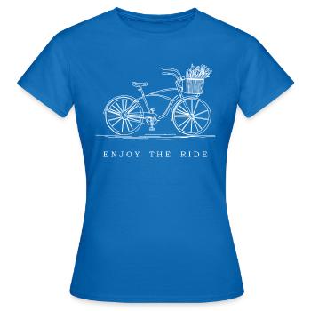 vélo vélo cadeau cadeau idée vélo balade - T-shirt Femme - bleu royal - Devant - AI Model Female 172 dark (172cm)