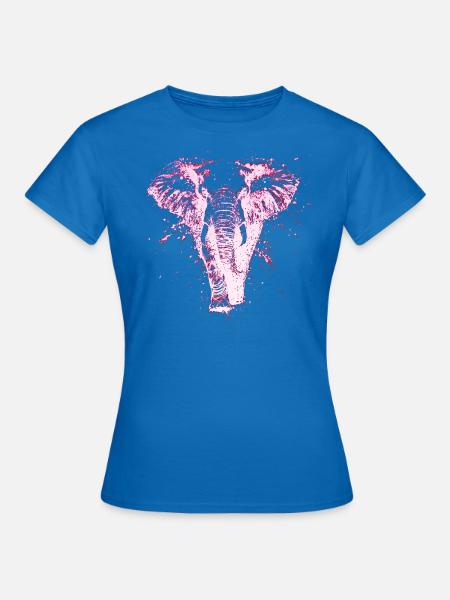 Elektro-Elefant-Graffiti - Frauen T-Shirt - Royalblau