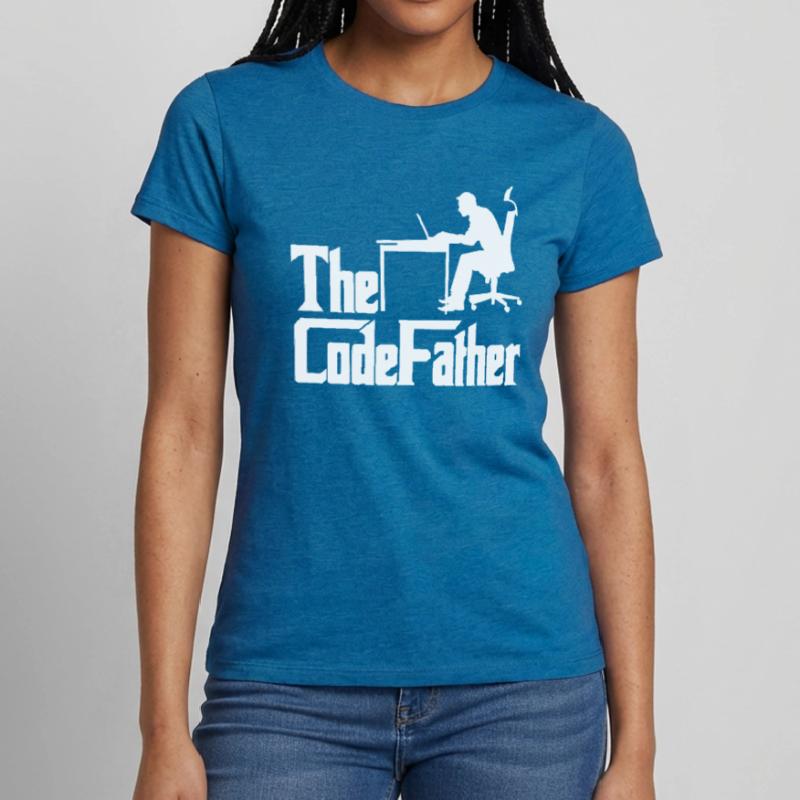 The Codefather Programmer Coder Developer Software Frauen T-Shirt