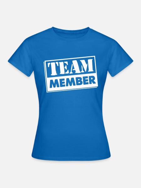 team member 01 - Frauen T-Shirt - Royalblau